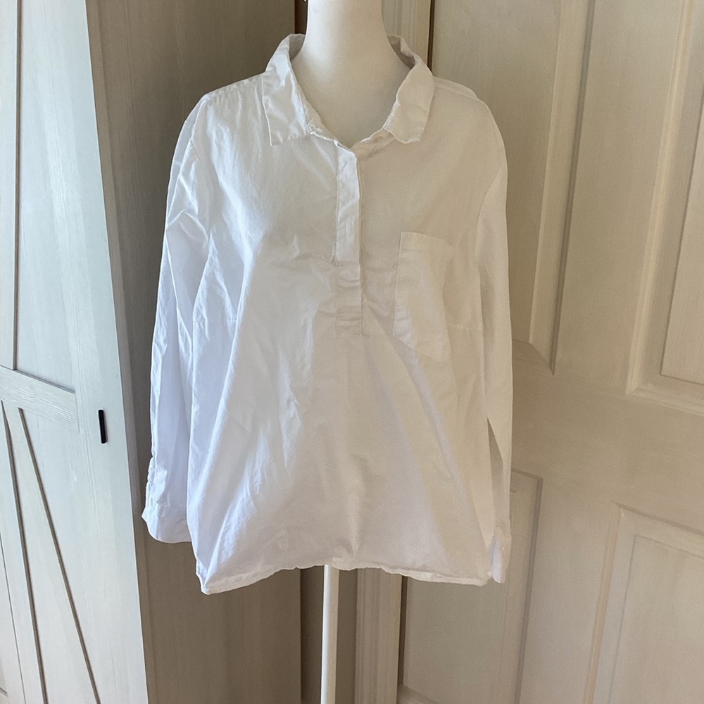 Alexander Jordan White Women's Tunic Top Sz 1X